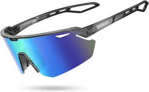 Vista 19 de Lamicall Gafas de sol deportivas polarizadas de 0.85 oz para hombres y mujeres, gafas con protección UV400, para correr, ciclismo, béisbol, pesca