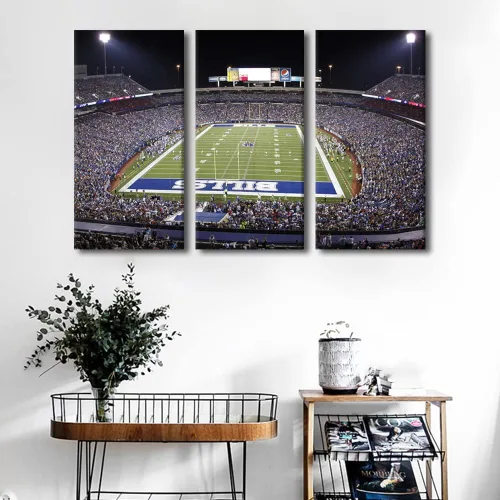 Vista 156 de Lincoln - Lienzo decorativo para pared, diseño de campo financiero de Filadelfia, paisaje de estadio de fútbol de Filadelfia, decoración de pared