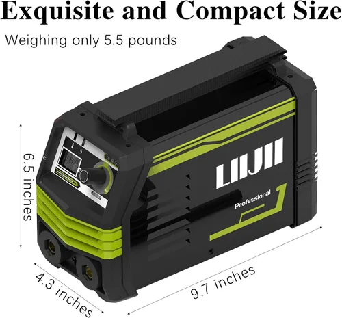 Vista 3 de Máquina de soldar, 20 varillas soldadora de 110 V 250 A, soldador portátil, mini soldador de arco MMA para el hogar con pantalla digital, inversor