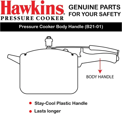 Vista 4 de Mango de cuerpo para todas las ollas a presión Hawkins para B11-01