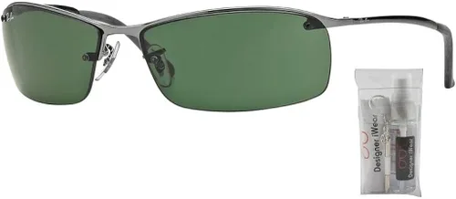 Vista 2 de Ray-Ban RB3183 Sunglasses For Men BUNDLE with Designer iWear Complimentary Eyewear Care Kit
