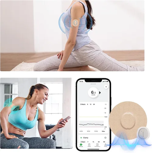 Vista 6 de Paquete de 20 parches adhesivos para G7, cubiertas completas impermeables, flexibles y transpirables, parche superpuesto sin látex para sensor G7