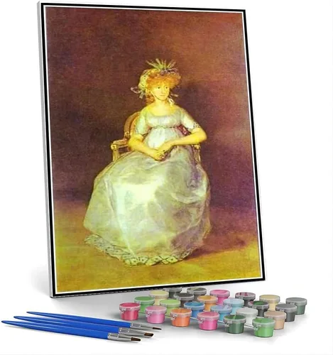 Vista 10 de Pintura por números para kits de adultos Retrato de Ferdinand guillemardet Pintura por Francisco Goya Kit de pintura por números sobre lienzo