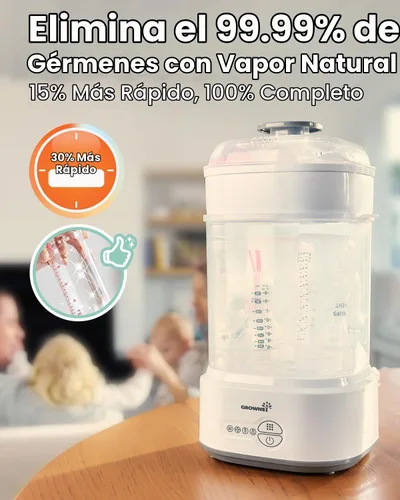 Vista 6 de GROWNSY Esterilizador y secador de biberones y portabebés Easy-Breezy Negro