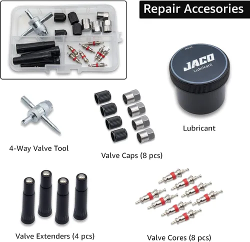 Vista 3 de JACO TRX-50 - Kit de reparación de neumáticos de alta resistencia - Kit de tapones universales para neumáticos