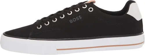 Vista 8 de BOSS Tenis de lona con cordones para hombre