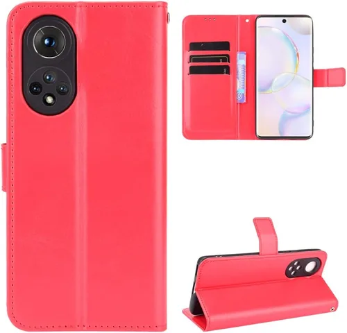 Vista 6 de Funda para Honor 50, funda de piel con tapa para Honor 50 5G NTH-AN00 NTH-NX9 NTH-N29, color negro