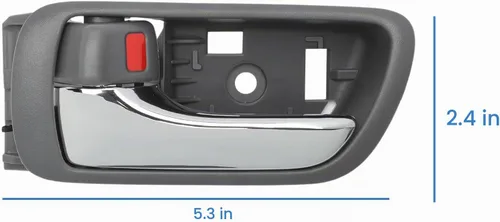 Vista 5 de 2 manijas interiores de puerta para Camry 2002-2006 cromo izquierdo y derecho