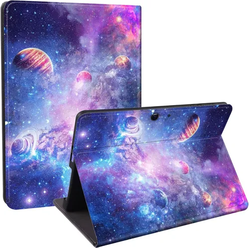 Vista 35 de Funda diseñada para Microsoft Surface Pro 11/10/9, protección ligera, múltiples ángulos, piel sintética, delgada, con función de encendido y apagado
