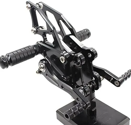 Vista 2 de Krace Motocicleta Ajuste Estriberas Traseras Set Para Kawasaki NINJA 300/250 2013-2016 Negro