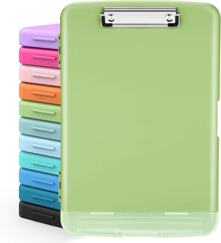 Vista 25 de Sooez Portapapeles con almacenamiento, tableros de clip de alta capacidad de 8.5 x 11 pulgadas con almacenamiento, carpeta de portapapeles