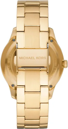 Vista 3 de Michael Kors Reloj Runway de acero inoxidable MK6979 - Reloj de cuero de tres manecillas Runway