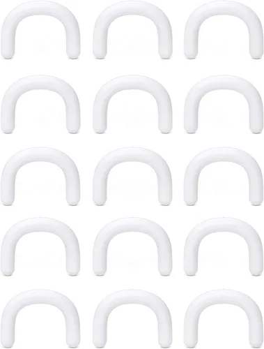 Vista 13 de Cisyozi 16G 14G 12G 10G 8G 6G 4G 2G Kit de Estiramiento de Retenedor de Tabique de Plástico Hipoalergénico Anillos de Tabique en Forma de U Pincher
