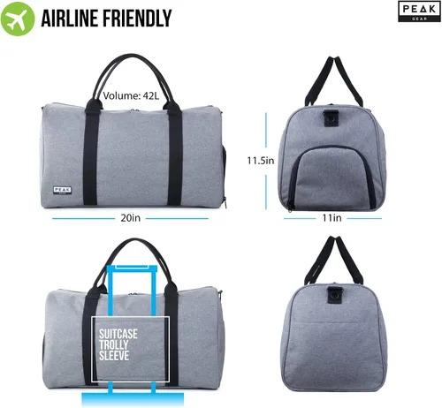 Vista 4 de Weekender Duffel - Parent, Gris), Duffel-P