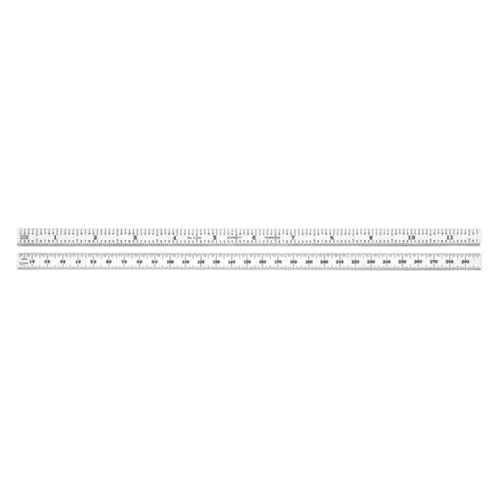 Vista 22 de Starrett Regla de acero totalmente flexible con acabado cromado satinado, lectura rápida y graduación en pulgadas, graduación 3R, 6 pulgadas
