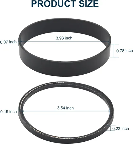 Vista 3 de 38528034 y 38528035 - Juego de cinturones de vacío compatibles con Hoover WindTunnel autopropulsado cinturón de túnel de viento 2 piezas