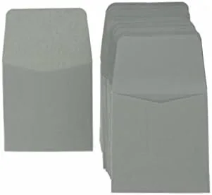 Vista 3 de Guardhouse - Sobres de papel para monedas, 2 x 2 pulgadas, color gris, paquete de 100