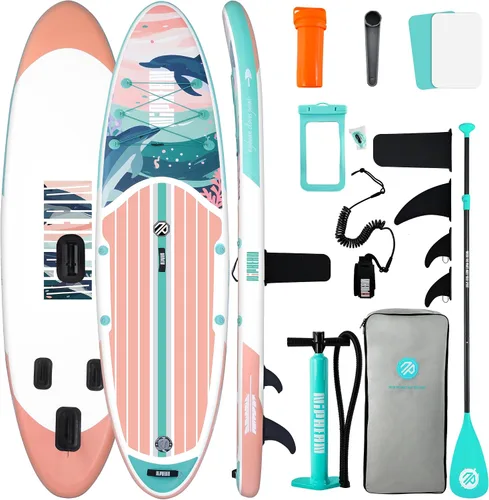 Vista 27 de Niphean Inflatable Stand Up Paddle Board with SUP Accessories