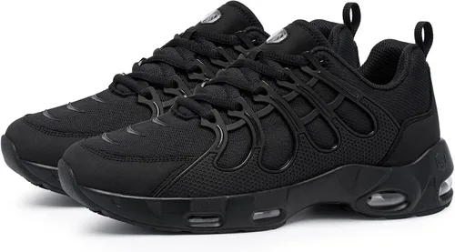 Vista 8 de LARNMERN Zapatos de trabajo antideslizantes para hombre, antideslizantes, informales, cómodos, para caminar, cocinero, cocina, transpirables