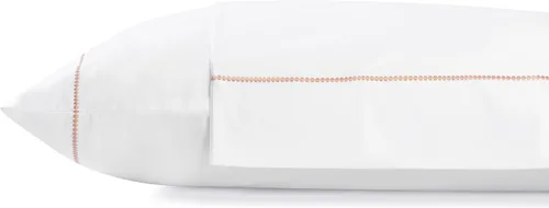 Vista 15 de Fundas de almohada 100% algodón percal con encaje fluer tamaño Queen/estándar, color blanco, 2 piezas de fundas de almohada, ropa de cama fuerte