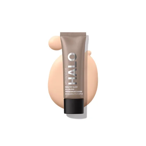 Vista 21 de Smashbox Halo Healthy Glow Tinted Moisturizer with SPF 25 24-Hour Hydrating Skin Tint with Buildable Coverage and Dewy Finish Hyaluronic Acid &