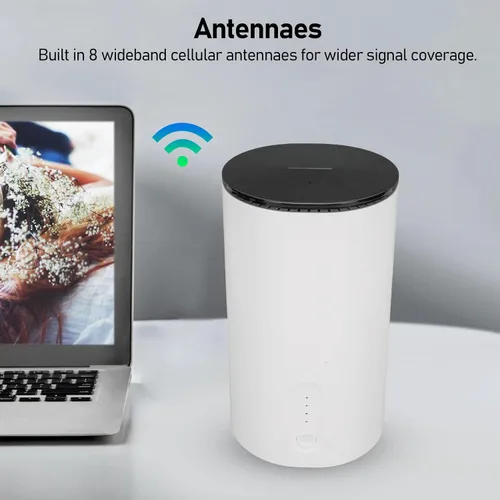 Vista 4 de GOWENIC Enrutador WiFi 6 5G con ranura SIM, velocidades de descarga de hasta 4.67 Gbps, enrutador WiFi de doble banda, puerto LAN WAN, enrutador CPE