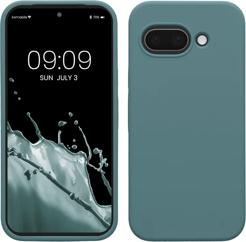 Vista 97 de kwmobile Funda Compatible con Google Pixel 6 Pro - Funda de Teléfono de Silicona TPU con Acabado Suave - Azul Caribe
