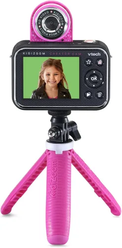 Vista 2 de VTech KidiZoom Creator Cam, Rosa con Brillantina