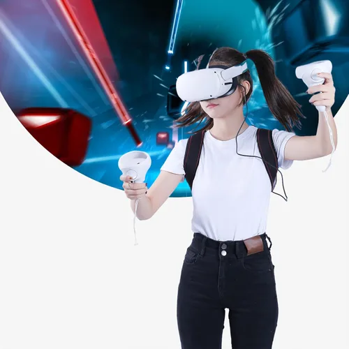 Vista 7 de Halo Silicone Controller Cover Compatible with Oculus Meta Quest 2 Controller, Soft Silicone Grips Cover, Anti-Bumping Silicone Ring Cover with
