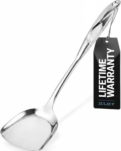 Vista 18 de Zulay Kitchen Premium Soup Ladle - 12" Stainless Steel with Non-Slip Silicone Handle (Pack of 3)