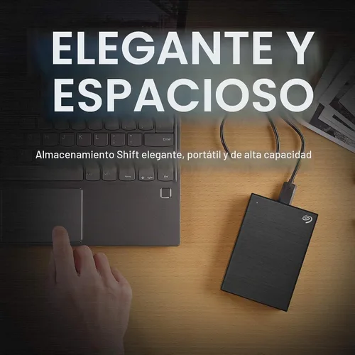 Vista 2 de Seagate Disco duro externo One Touch de 2 TB – Negro USB 3.0 para PC portátil y Mac, 1 año MylioCreate, 4 meses Adobe Creative Cloud Photography