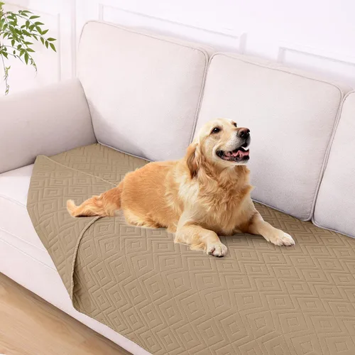 Vista 18 de hyha Manta impermeable para perros, funda suave para cama de perro, mantas para mascotas, funda impermeable para sofá y sillón para perros lavable