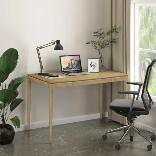 Vista 18 de NTC Mingle - Mesa consola de 47 pulgadas, moderna mesa de entrada de madera maciza con cajón oculto, impermeable y resistente al calor, mesa Negro