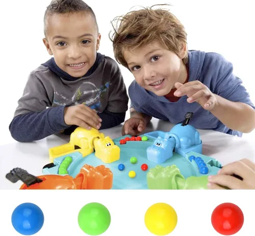Vista 4 de Juego de 48 bolas de repuesto para canicas compatibles con hipopótamos hambrientos hambrientos (4 colores)