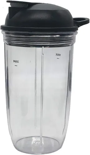 Vista 3 de Jarra personal de repuesto para exprimidor de 18 onzas (paquete de 2 unidades) compatible con NutriBullet Blender Combo
