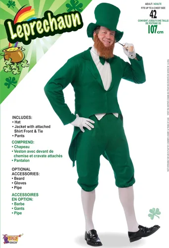Vista 2 de Forum Novelties Disfraz de duende para hombre