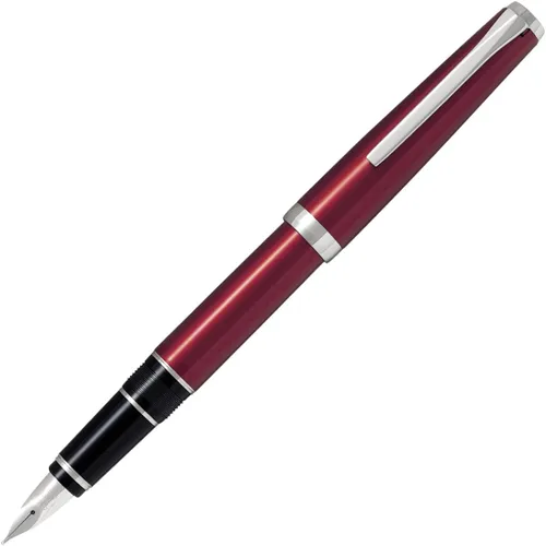 Vista 18 de PILOT Pluma estilográfica Metal Falcon Collection, barril negro, punta extrafina (60461)