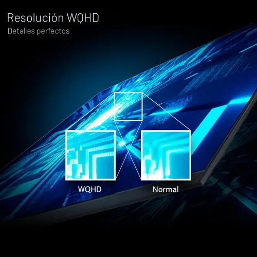 Vista 2 de Acer Nitro 27" WQHD 2560 x 1440 PC Gaming IPS Monitor AMD FreeSync Premium hasta 180Hz Actualización 0.5ms DCI-P3 95% 1 puerto de pantalla 1.2 y 2