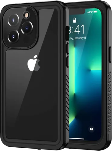 Vista 13 de Lanhiem Funda para iPhone 13 Pro Max, IP68 impermeable a prueba de polvo a prueba de golpes con protector de pantalla, cubierta frontal y trasera