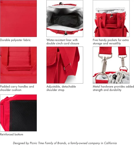Vista 6 de PICNIC TIME NFL Activo Tote - Bolsa enfriadora suave, bolsa para picnic