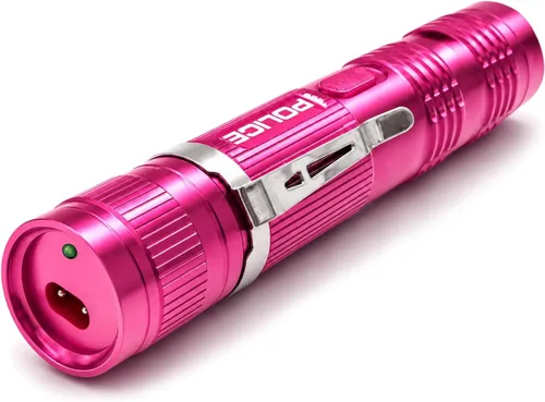 Vista 5 de POLICE Pistola paralizante para defensa personal - M12 Mini recargable de aluminio de alto voltaje con linterna LED, compacta y resistente