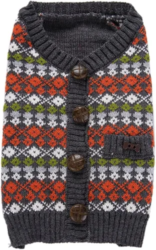 Vista 34 de Suéter de dos patas de algodón acanalado para Halloween, cuello alto a rayas alces estampado de Navidad para Teddy, Chihuahua, Shih Tzu, Yorkshire