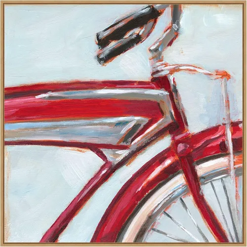 Vista 20 de Amanti Art Framed Canvas Wall Art 16x16 Retro Cycle I by Ethan Harper, Framed Wall Art Canvas, Abstract Artwork, Traditional Decor, Small Poster