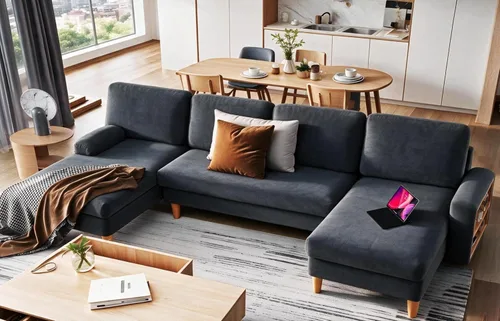 Vista 10 de YITAHOME Convertible Futon Sofa Bed,70" Folding Futon Couch