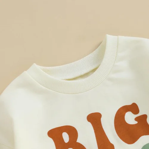 Vista 4 de Big BrotherSister Little BrotherSister Matching Outfits Infant Toddler Baby Girl Boy Sweatshirt RomperShirt Top