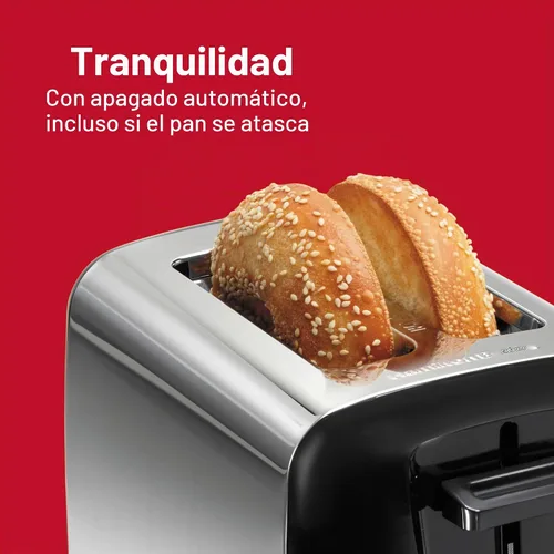 Vista 5 de Tostadora Hamilton Beach de ranura extraancha con selector de intensidad de tostado, apagado automático, botón de cancelación y función de expulsión