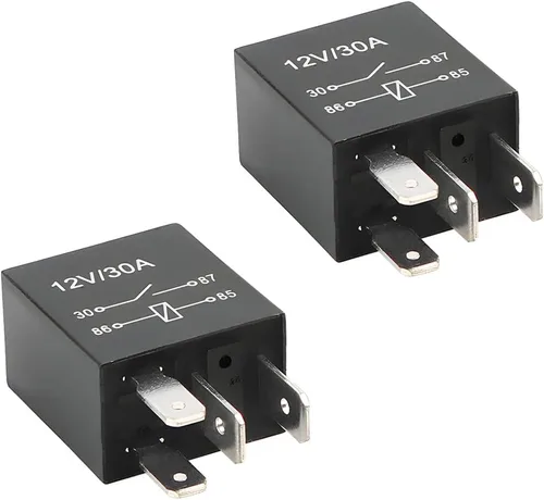 Vista 9 de Relé de Coche de 4 Pines 12V 30A, Relé de Arranque Impermeable Multiusos para Motor, Accesorios de Repuesto Eléctricos Automotrices Estándar