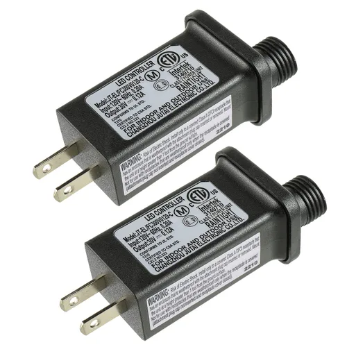 Vista 7 de Controlador LED de repuesto para transformador de 12 V, 6 W, clase 2, con 8 modos de suministro para cadena de luces de Navidad, decoraciones