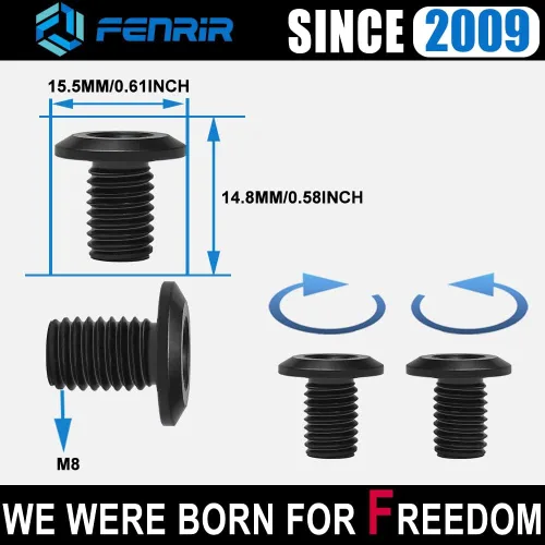Vista 4 de FENRIR Tapón de agujero para espejo de motocicleta M8 304 de acero inoxidable compatible con Ducati Monster1200 Monster1100 Monster950 Monster937