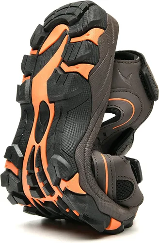 Vista 6 de NRNHI Chanclas de playa para hombre, soporte de arco, informales, antideslizantes, atléticas, para caminar, senderismo, sandalias de cuero